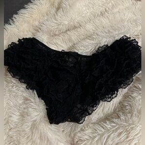 Fredericks of Hollywood black boy shorts